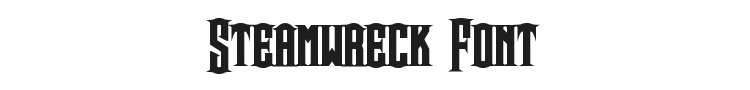 Steamwreck Font Preview
