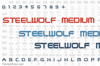 SteelWolf Medium Font