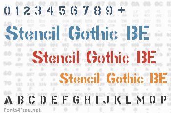 Stencil Gothic BE Font