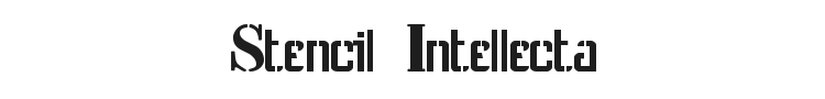 Stencil Intellecta Font Preview