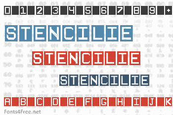 Stencilie Font