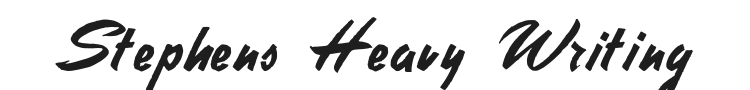 Stephens Heavy Writing Font