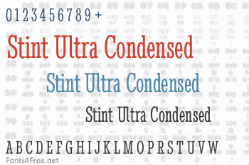 Stint Ultra Condensed Font