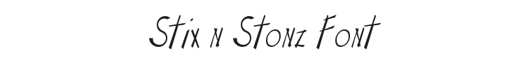 Stix n Stonz Font Preview