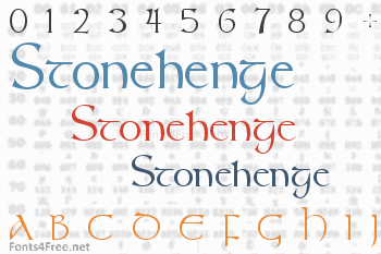 Stonehenge Font