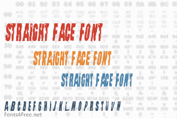 Straight Face Font