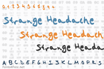 Strange Headache Font