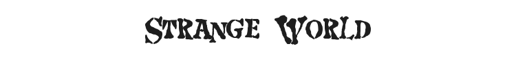 Strange World Font