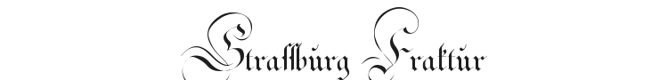 Strassburg Fraktur Font