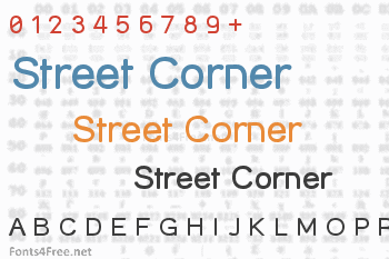 Street Corner Font