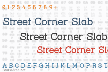 Street Corner Slab Font
