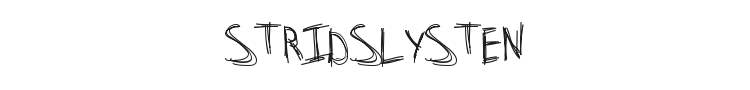 Stridslysten Font