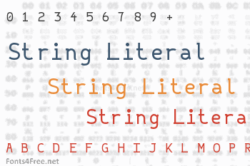 String Literal Font