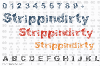 Strippindirty Font