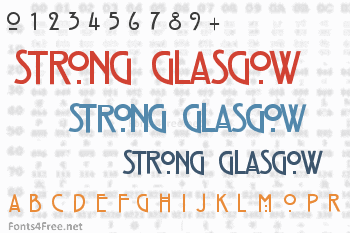 Strong Glasgow Font