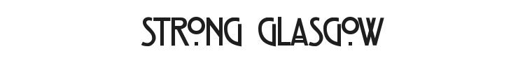 Strong Glasgow Font Preview