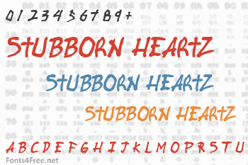 Stubborn Heartz Font