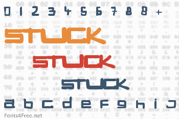 Stuck Font