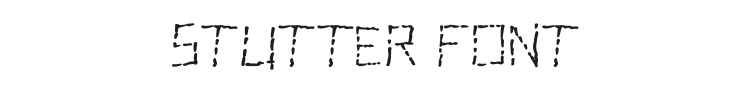 Stutter Font Preview