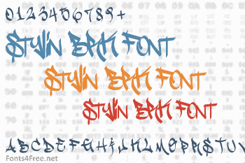 Stylin BRK Font