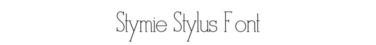 Stymie Stylus Font