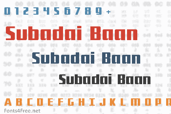 Subadai Baan Font