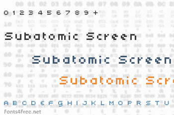 Subatomic Screen Font