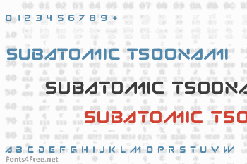 Subatomic Tsoonami Font