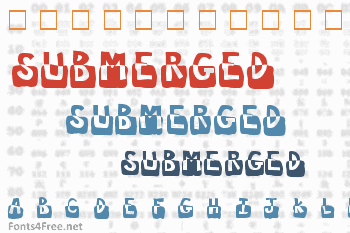 Submerged Font