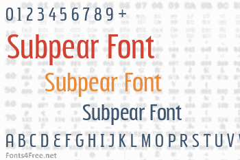 Subpear Font