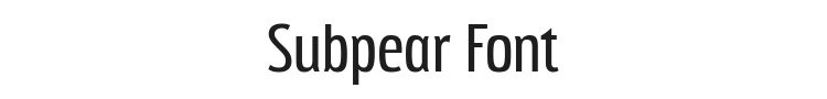 Subpear Font