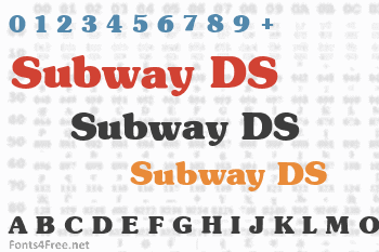 Subway DS Font