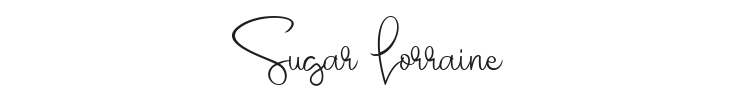 Sugar Lorraine Font Preview