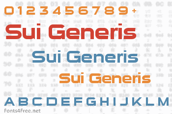 Sui Generis Font