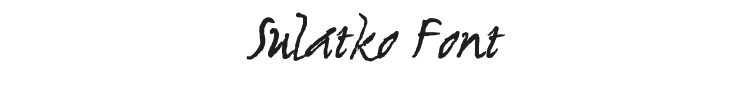 Sulatko Font Preview