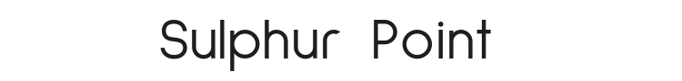 Sulphur Point Font Preview