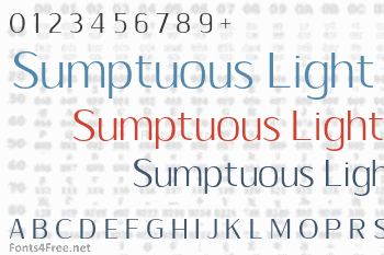 Sumptuous Light Font