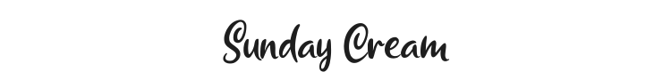 Sunday Cream Font