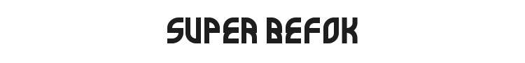 Super Befok Font