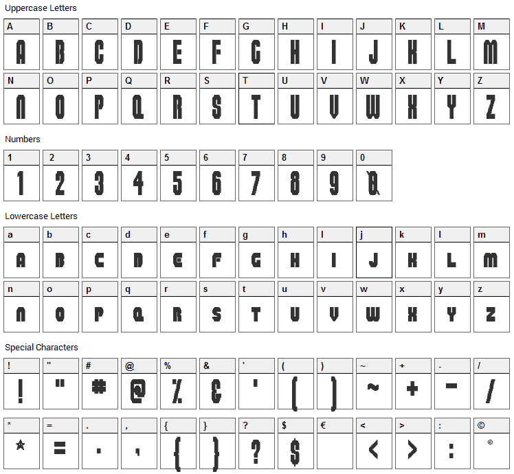 Super Plumber Bros Font Character Map