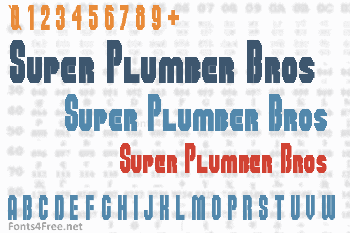 Super Plumber Bros Font