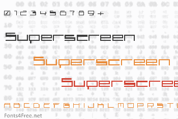 Superscreen Font