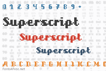 Superscript Font