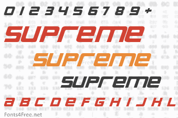 Supreme Font