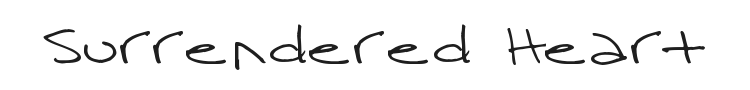 Surrendered Heart Font