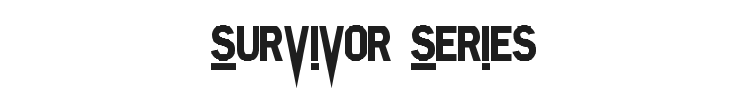 Survivor Series Font Preview