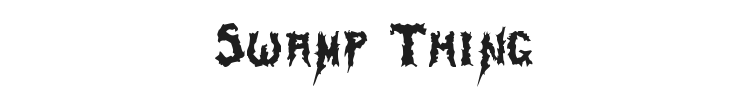 Swamp Thing Font Preview