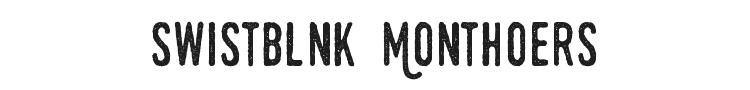 Swistblnk Monthoers Font Preview