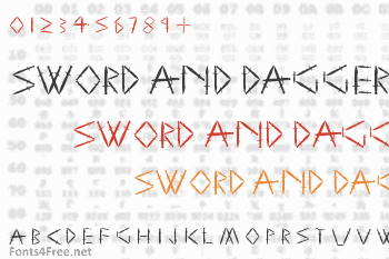 Sword and Dagger Font