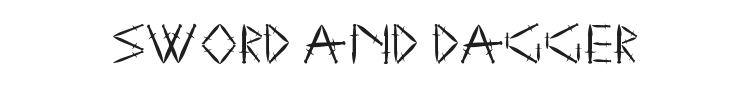 Sword and Dagger Font